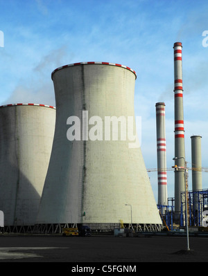 Kohle-Kraftwerk Pocerady - Tschechien Stockfoto