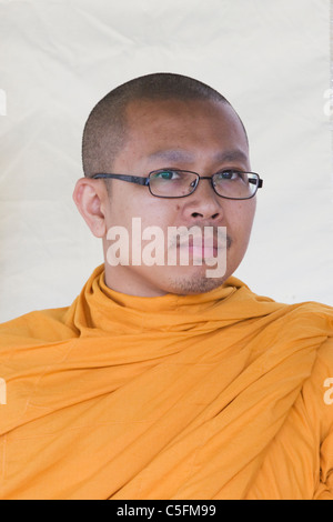 Südlichen Buddhismus, Mönche im Thai Festival in Warwick Stockfoto