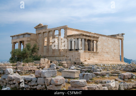 Einige der weltweit interessantesten Renovierung/Umbau statt, bei dem Parthenon in Athen. Stockfoto