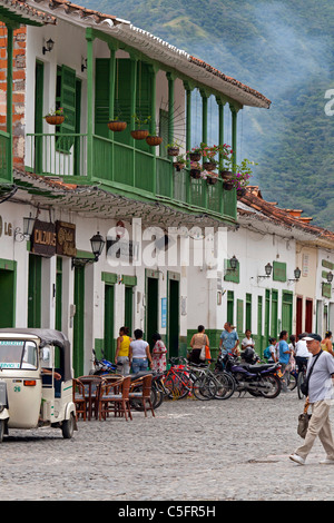 Plaza Mayor Juan de Corral, Santa Fe de Antioquia, Kolumbien Stockfoto