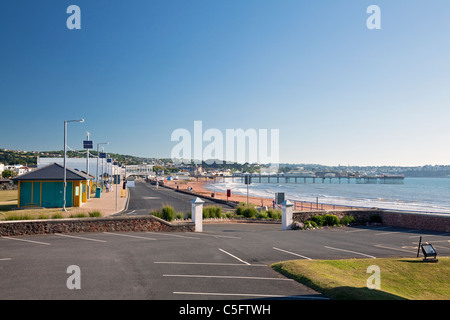 Eastern Esplanade und Paignton Sands, Paignton, Devon, England, Großbritannien Stockfoto