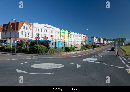 Esplanade Road with Guest Houses, Paignton, Devon, England, Vereinigtes Königreich Stockfoto