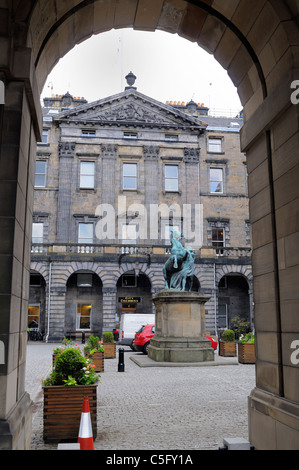 Das Edinburgh-Kammern-Gebäude auf der Royal Mile High Street-Edinburgh Stockfoto