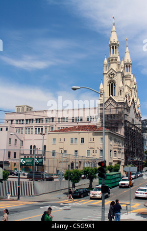 St. Peter und Paul Kirche in Washington Square in San Francisco in North Beach, San Francisco, Kalifornien Stockfoto