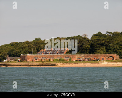 Blick auf Fort Victoria Norton Yarmouth Isle Of Wight England UK Stockfoto