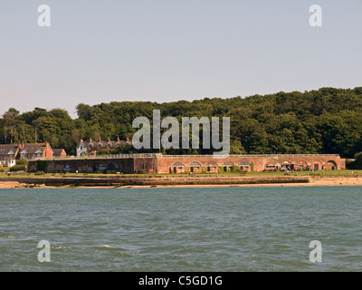 Blick auf Fort Victoria Norton Yarmouth Isle Of Wight England UK Stockfoto