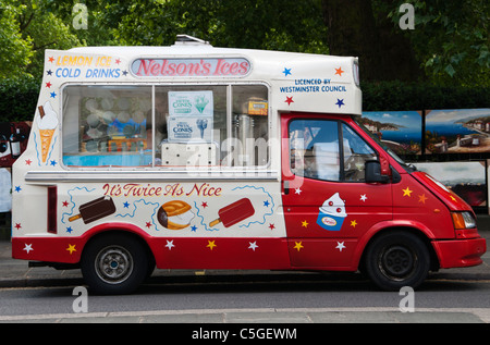 Traditionelle Eiswagen, London, UK Stockfoto