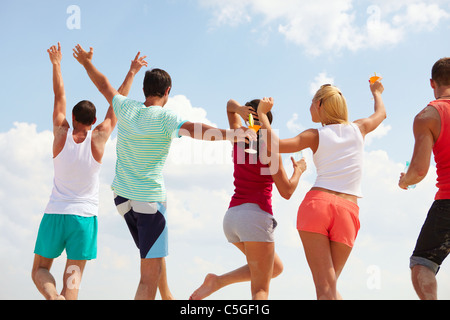 Rückseiten der Tänzer Stockfoto