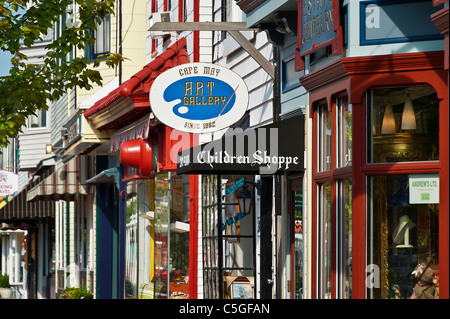 Geschäfte, Cape May, New Jersey, NJ, USA Stockfoto