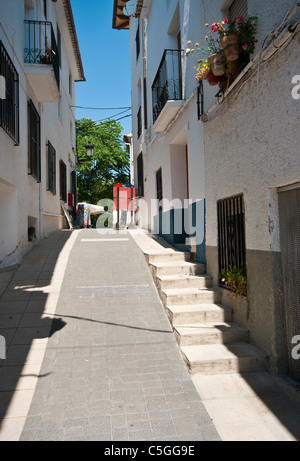 Schmalen traditionellen Straße Guadalest Spanien Stockfoto