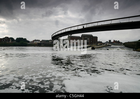 Millennium Bridge, Castleford, UK Stockfoto