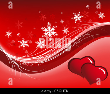 Abstrakte Valentine Tage Hintergrund Rahmen. Vektor-Illustration. Stockfoto