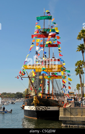 Don Jose Gaspar Gasparilla Pirate Festival Boot jährliche Feier Tampa, Florida Stockfoto