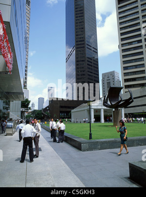 Geschäftsviertel der Innenstadt, Raffles Place, Singapur Stockfoto