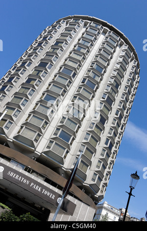 SHERATON PARK TOWER HOTEL, in Lowndes Square, Knightsbridge, einem etablierten Hotel bietet eine luxuriöse Unterkunft und Service befindet. Stockfoto