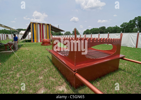 Präsentation des Tabernakels Mosaik Reisen zog die biblischen Hebräer über mit ihren einsamen Wanderungen. Stockfoto