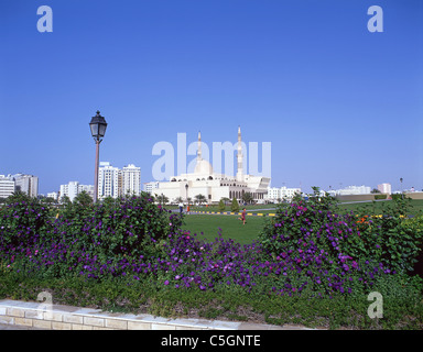 König-Faisal-Moschee, Al Rolla Square, Sharjah, Vereinigte Arabische Emirate Stockfoto