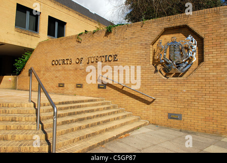 Die Außenseite des Crown Court, Southampton, Hampshire, UK. Stockfoto