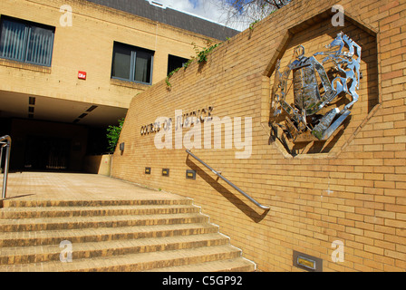 Exterieur des Crown Court, Southampton, Hampshire, UK. Stockfoto