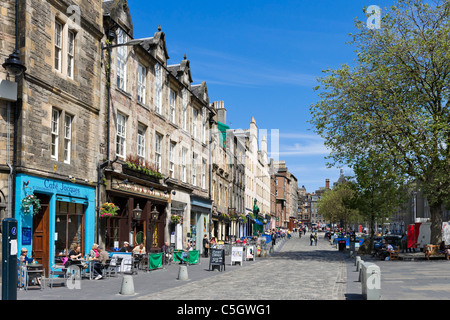 Pubs und Bars am Grassmarket in Old Town, Edinburgh, Schottland, Großbritannien Stockfoto