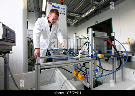 Fraunhofer Umsicht Institut für wissenschaftliche Forschung. Forschung von Redox-Flow-Batterien zur Speicherung von erneuerbaren Energien. Stockfoto