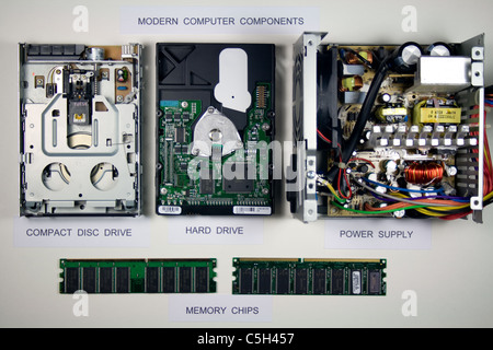 Moderne Computer-Komponenten Stockfoto
