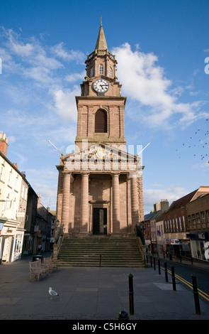 Rathaus und 18. Jahrhundert Uhrturm in Berwick nach Tweed - Northumberland Stockfoto