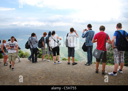 Wandern in Montserrat Berge Katalonien-Spanien-Europa Stockfoto