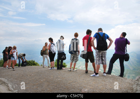 Wandern in Montserrat Berge Katalonien-Spanien-Europa Stockfoto