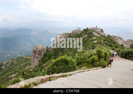 Wandern in Montserrat Berge Katalonien-Spanien-Europa Stockfoto