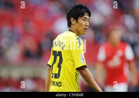 Fussball-Herren, Liga Total Cup in der Coface Arena, Mainz, Borussia Dortmund (BVB)-Mainz 05 1:0---Shinji Kagawa (BVB) Stockfoto