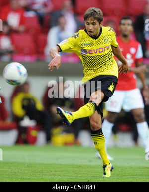 Fussball-Herren, Liga Total Cup in der Coface Arena, Mainz, Borussia Dortmund (BVB)-Mainz 05 1:0---Moritz Leitner (BVB) Stockfoto