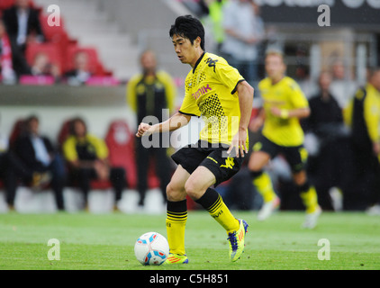 Fussball-Herren, Liga Total Cup in der Coface Arena, Mainz, Borussia Dortmund (BVB)-Mainz 05 1:0---Shinji Kagawa (BVB) Stockfoto