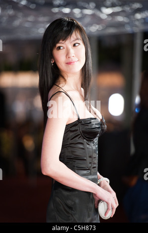 Kelly Lin Hsi-Lei kommt bei den 29. Hong Kong Film Awards in der The Hong Kong Cultural Centre am 18. April 2010 Stockfoto