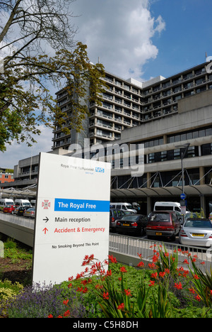 Das Royal Free Hospital, Hampstead, London, England Stockfoto