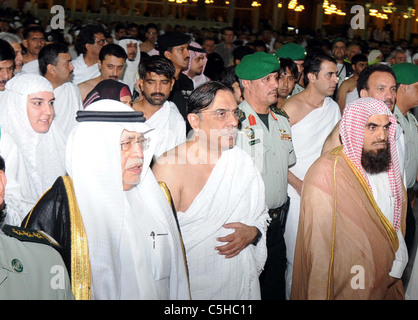 Präsident Asif Ali Zardari führt Umrah während seiner Besuche in Makkah Mukarramah am Donnerstag, Stockfoto