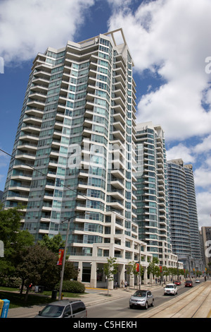 die Riviera Eigentumswohnungen Mehrfamilienhäuser auf Queens Quay Toronto Ontario Kanada Stockfoto