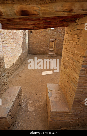 Pueblo Bonito, Chaco Culture National Historic Park, New Mexico, USAChaco Kultur nationaler historischer Park, New Mexico, USA Stockfoto