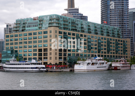 Queens Quay terminal Harbourfront Toronto Lake Ontario Kanada Stockfoto