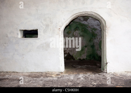 Eine Fotozelle am Cape Coast Castle, ein ehemaliger Sklave Fort. Cape Coast, Ghana Stockfoto