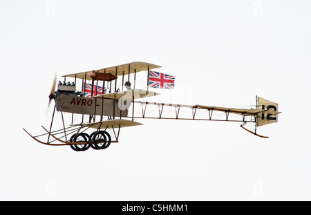 Avro Dreidecker, Teil der Shuttleworth Collection, Bedfordshire. Stockfoto