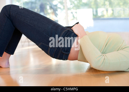 Übergewichtige Frau Stockfoto