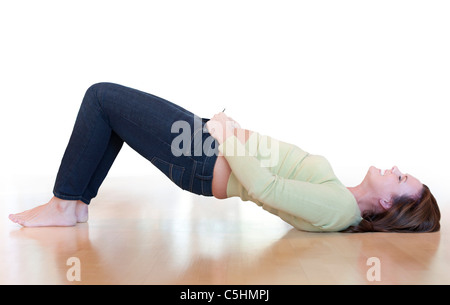 Übergewichtige Frau Stockfoto