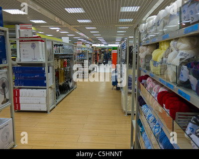 Paris, Frankreich, Display in Regalen im Supermarkt Monoprix, Gänge Stockfoto