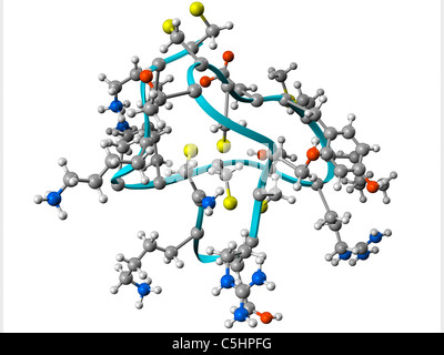 Kegel-Schnecke-Venom-Komponente-Molekül Stockfoto