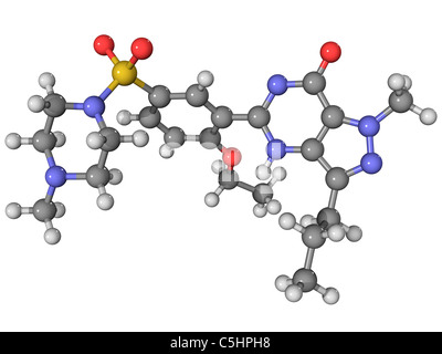 Viagra Wirkstoffmolekül Stockfoto
