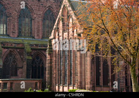 Chester Cathedral Nahaufnahme Detail. Cheshire. UK Stockfoto