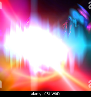 Eine abstrakte audio-Wellenform-Hintergrund, der leicht Stil zu jedem Design fügt. Stockfoto