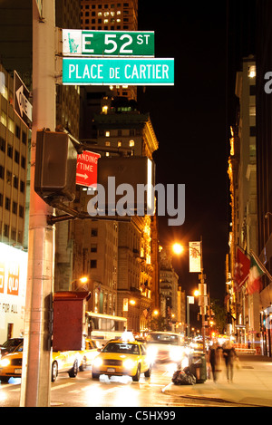Place de Cartier, 5th Avenue, New York City Stockfoto