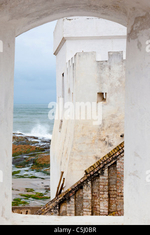 Cape Coast Castle, ein ehemaliger Sklave Fort. Cape Coast, Ghana Stockfoto